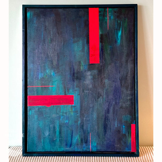 Open for inquiries: 'Lysets Tilstedeværelse - Break of Light',  New Original Painting by Alan Pedersen - Alantherock.