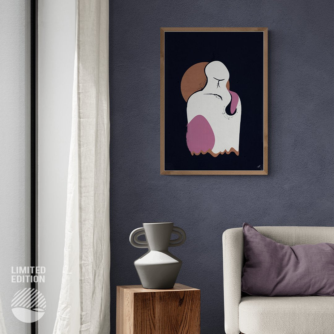 NOKUKO - Art - Alan Pedersen - ALANTHEROCK - without armour - Limited edition - mockup living room