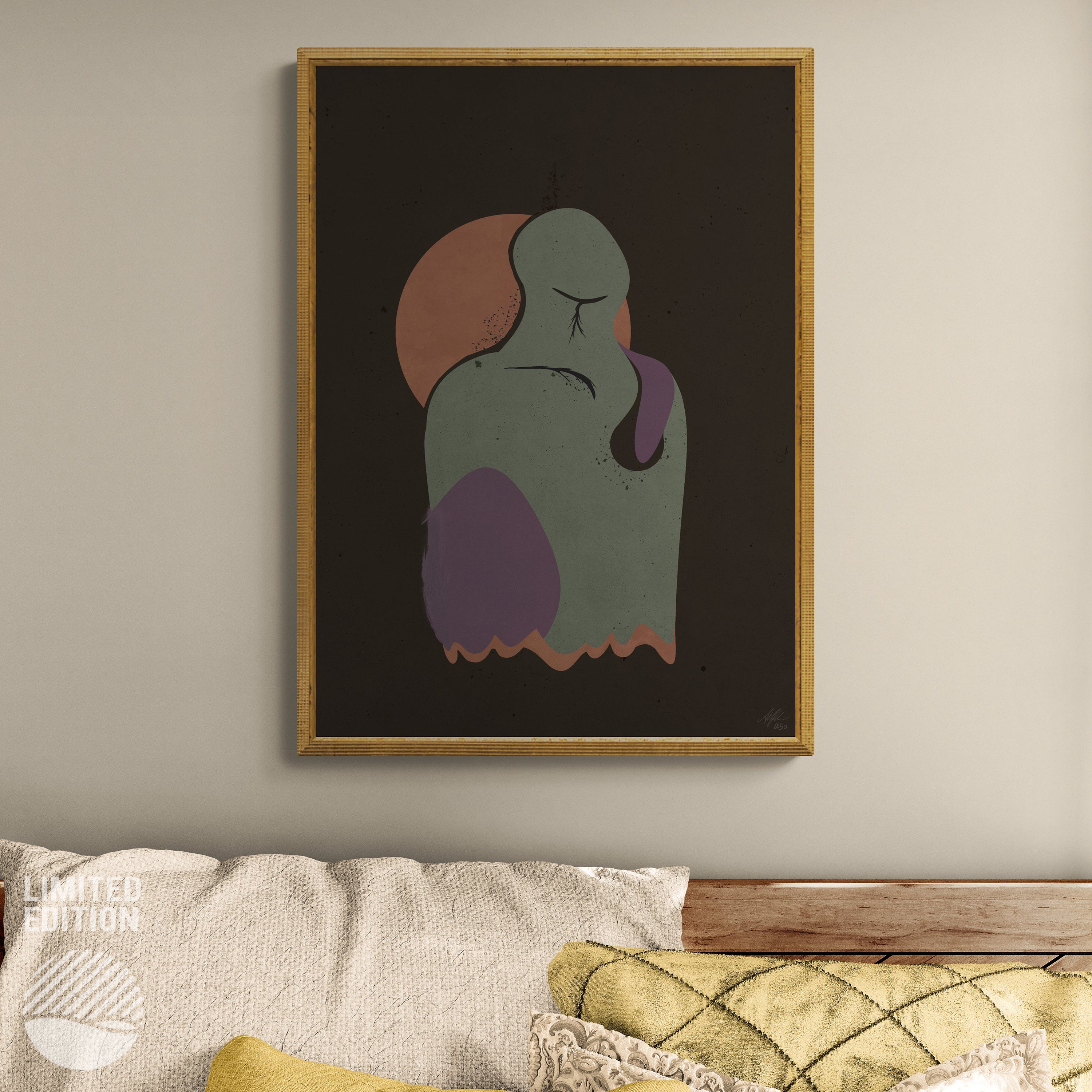Without Armour by Alan Pedersen (Alantherock) displayed in a room setting