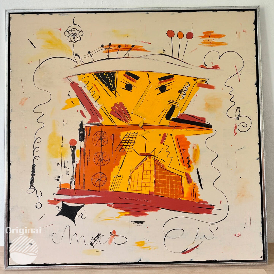 Abstract no.18 - Abstrakt nr.18  by Lis Lauendorf - Original Art Piece -