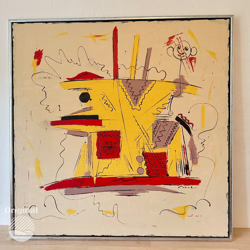 Abstract no.20 - Abstrakt nr.20 by Lis Lauendorf. Original painting, available in 104cm x 104cm Abstract no.20 by Lis Lauendorf...