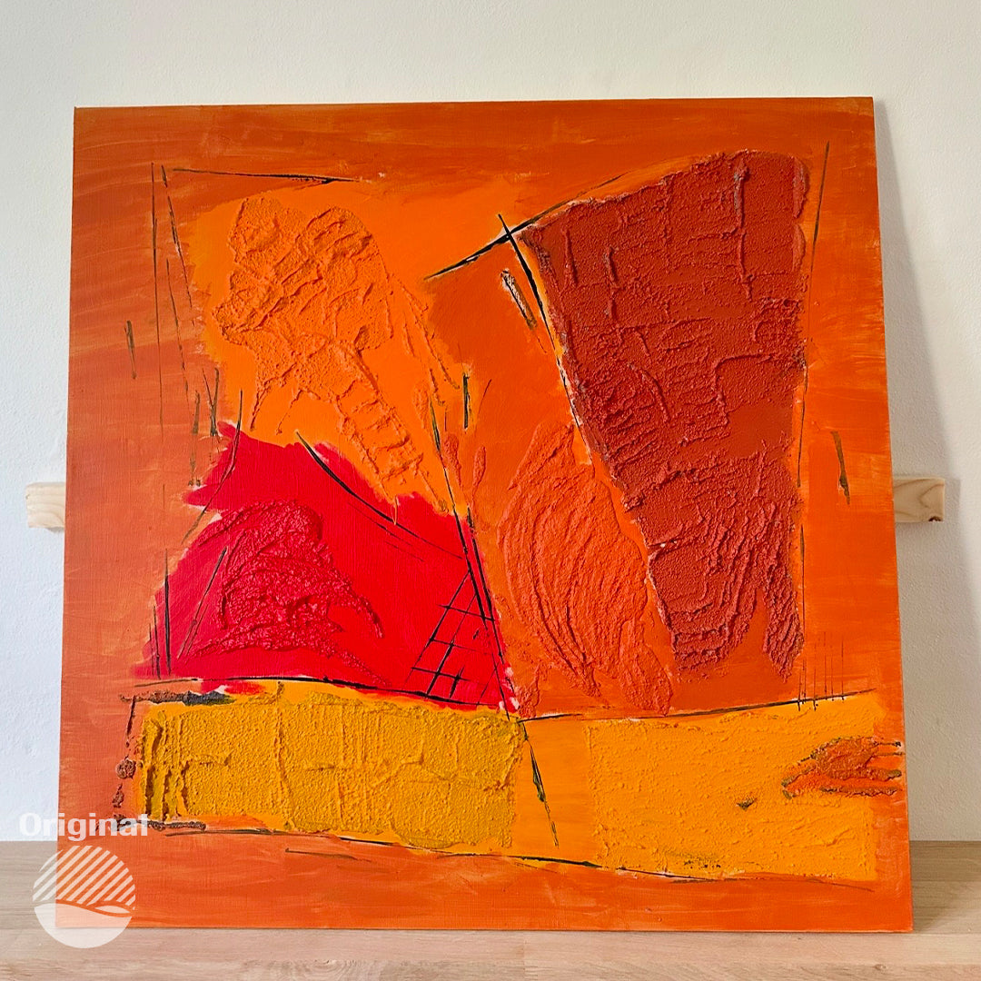 Abstract no.8 - Abstrakt nr.8 by Lis Lauendorf. Original painting, available in 80cm x 80cm Abstract no.8 by Lis Lauendorf - Only 