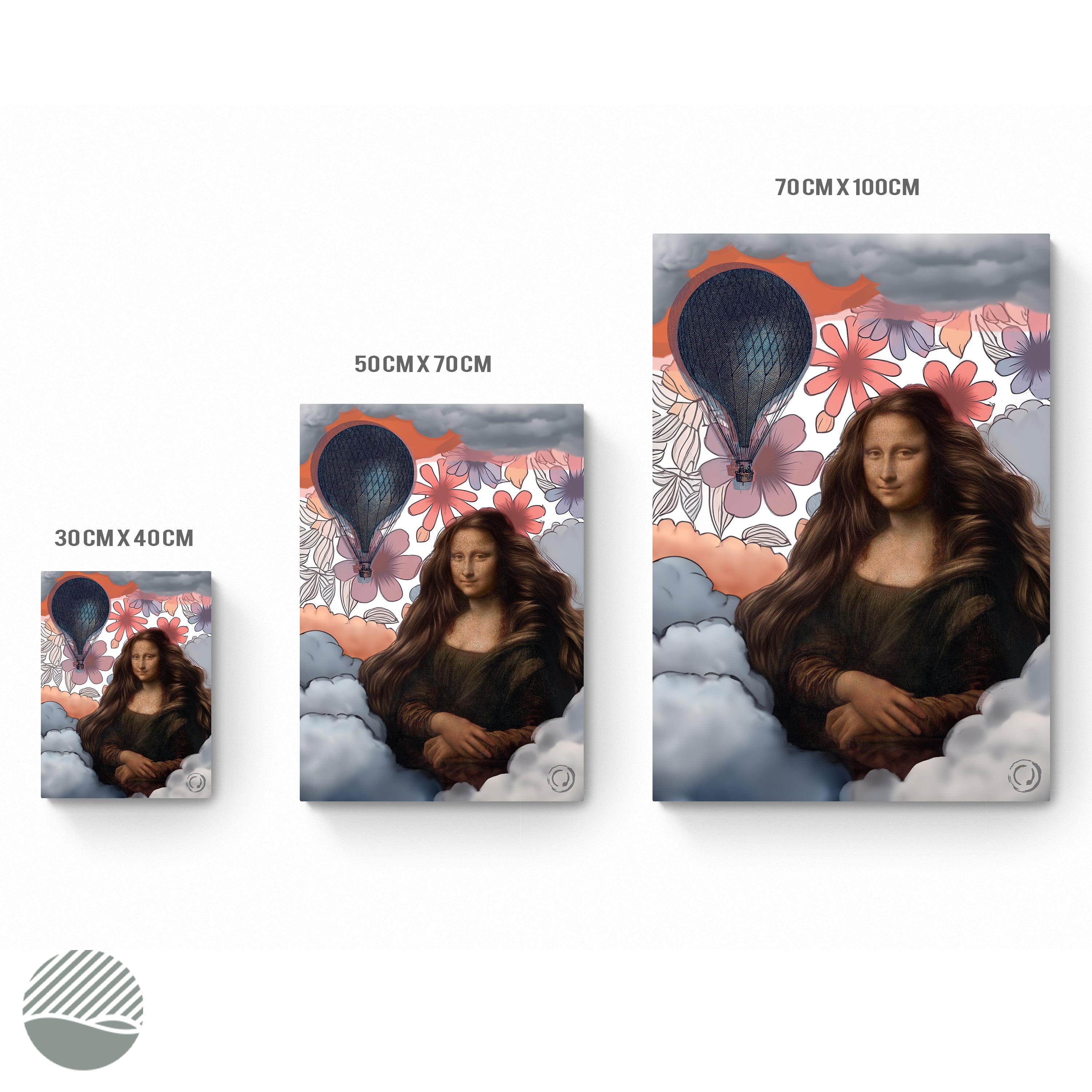 Among the clouds - Monai Lisai art print by Pública Rework all art print dimensions