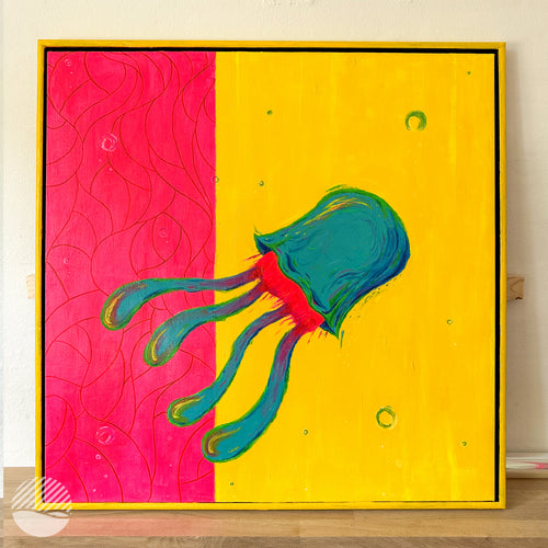 Ancestor by Alan Pedersen (Alantherock). Original painting, available in 83cm x 83cm Original Art Piece - Only the original