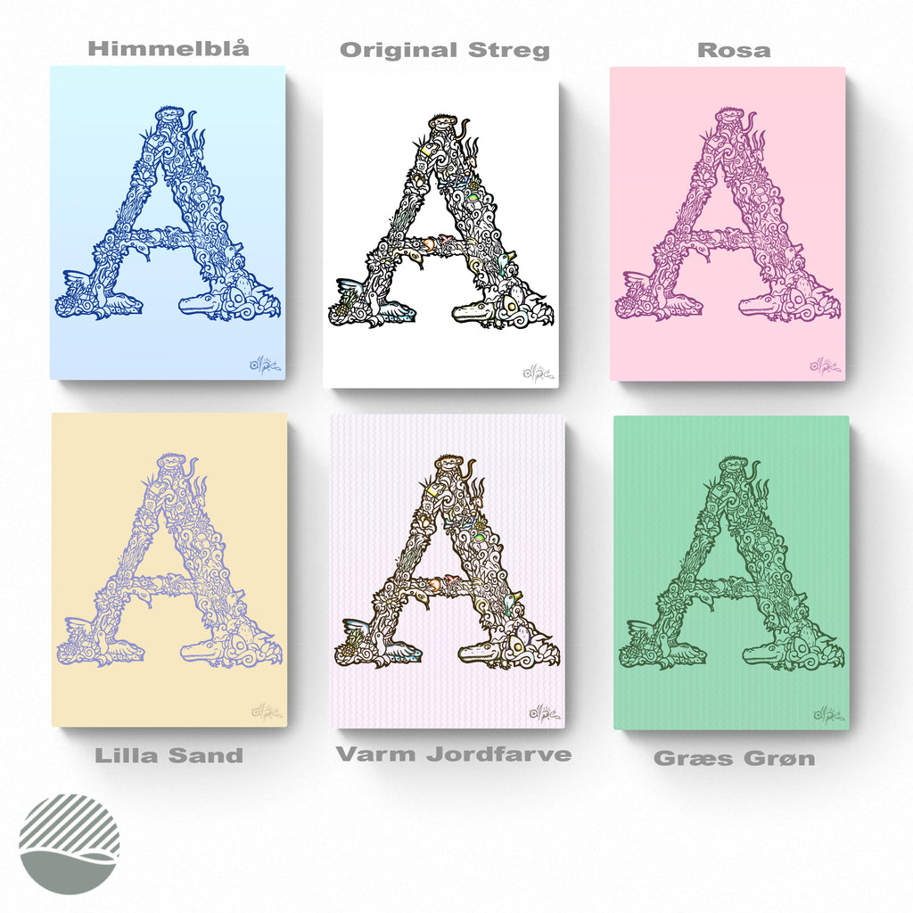 All colour editions of A - Danish Edition by Alpe