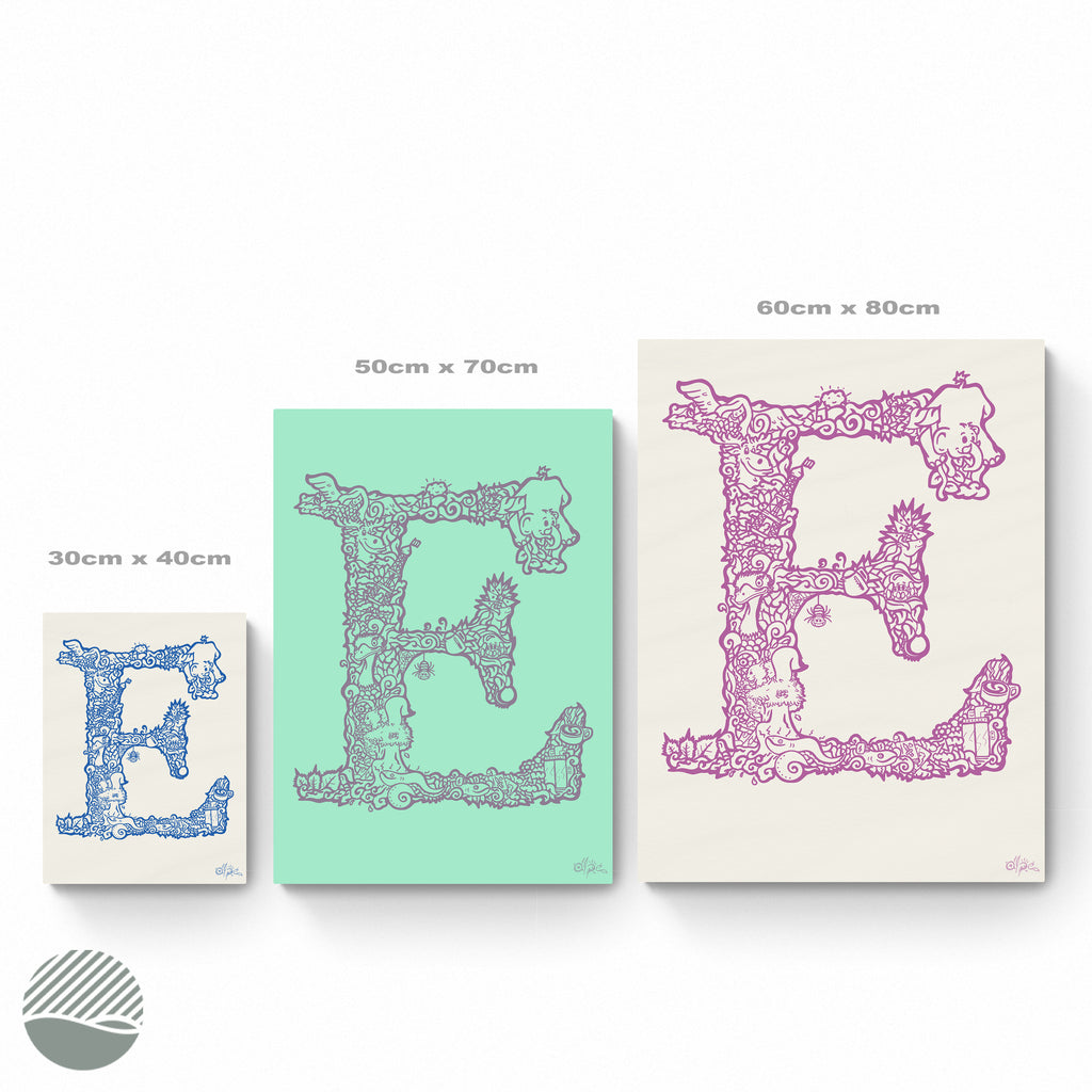 Available sizes of E - Danish Edition by Alpe