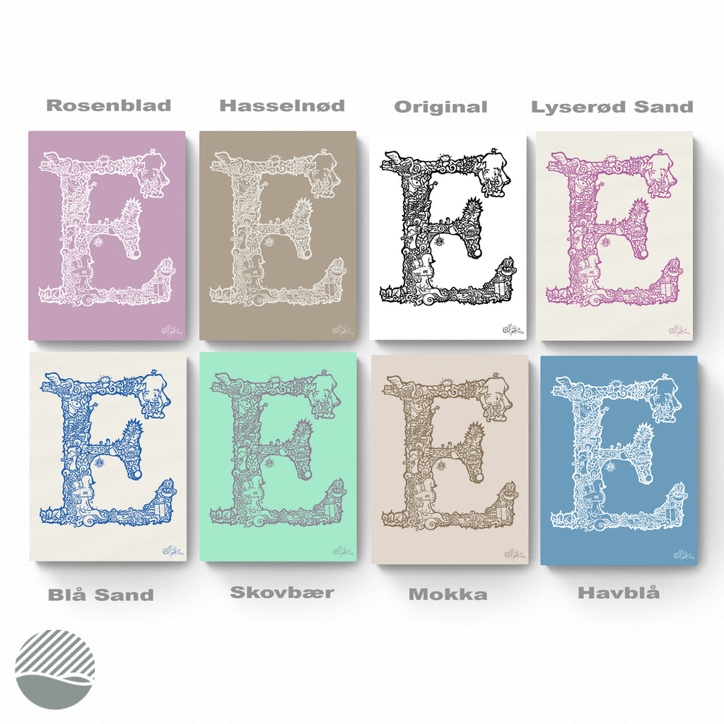 All colour editions of E - Danish Edition by Alpe