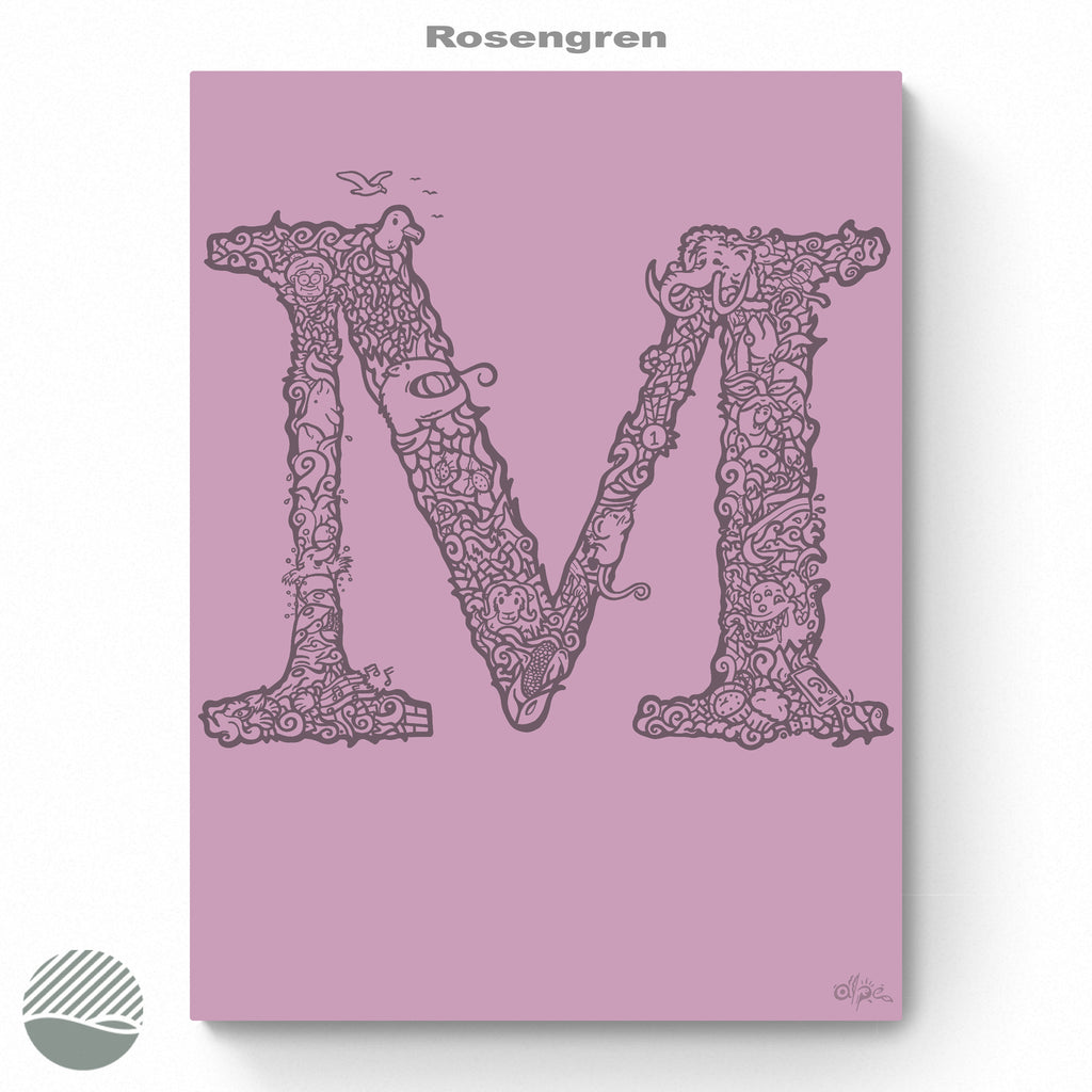 M - Danish Edition by Alpe. Art print from NOKUKO