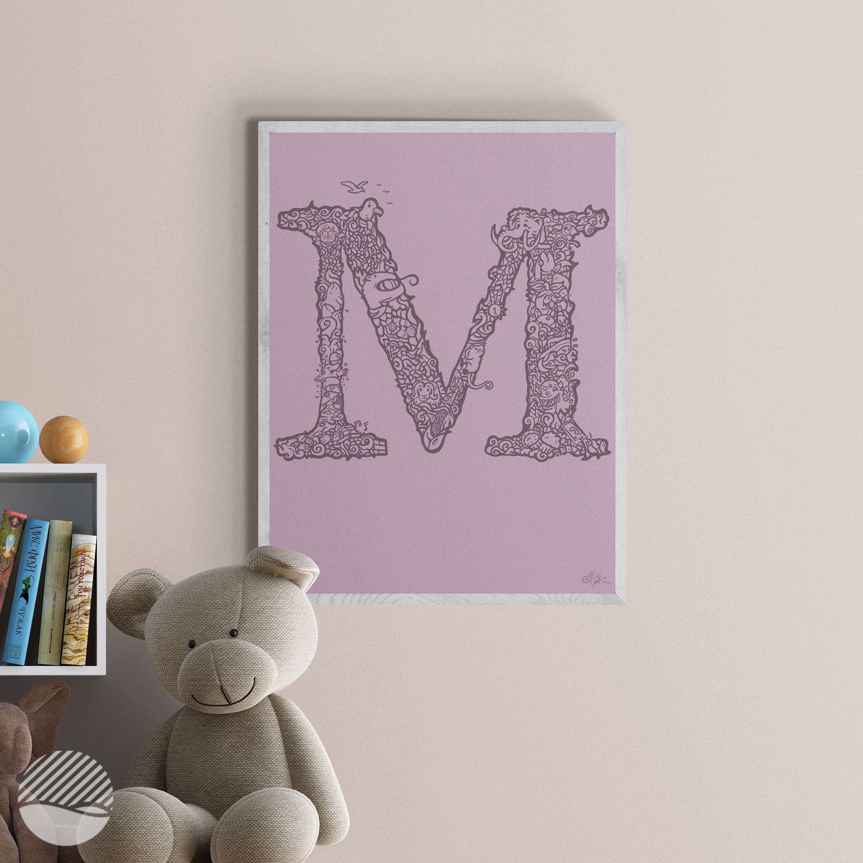 M - Danish Edition by Alpe displayed in a room setting