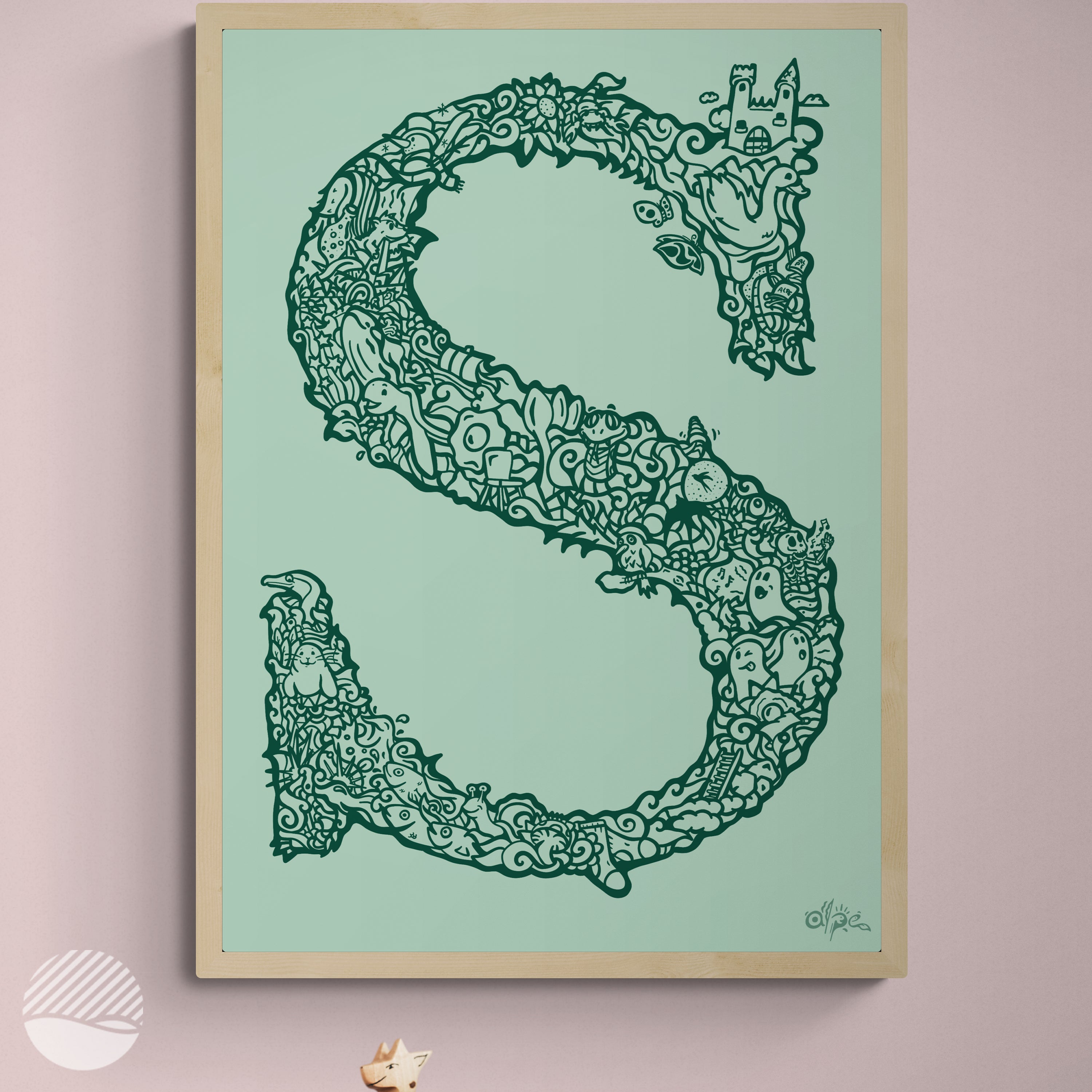 S i Dansk udgave af Alpe  - Skovly stue mockup
