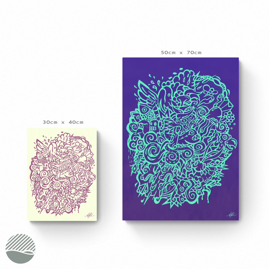 Available sizes of Imaginary Ocean by Alan Pedersen (Alantherock)