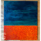 topdown photo of Beneath the Surface by Alan Pedersen - ALANTHEROCK. An original and unique acrylic painting with drawn details in 60cm x 70cm dimension.