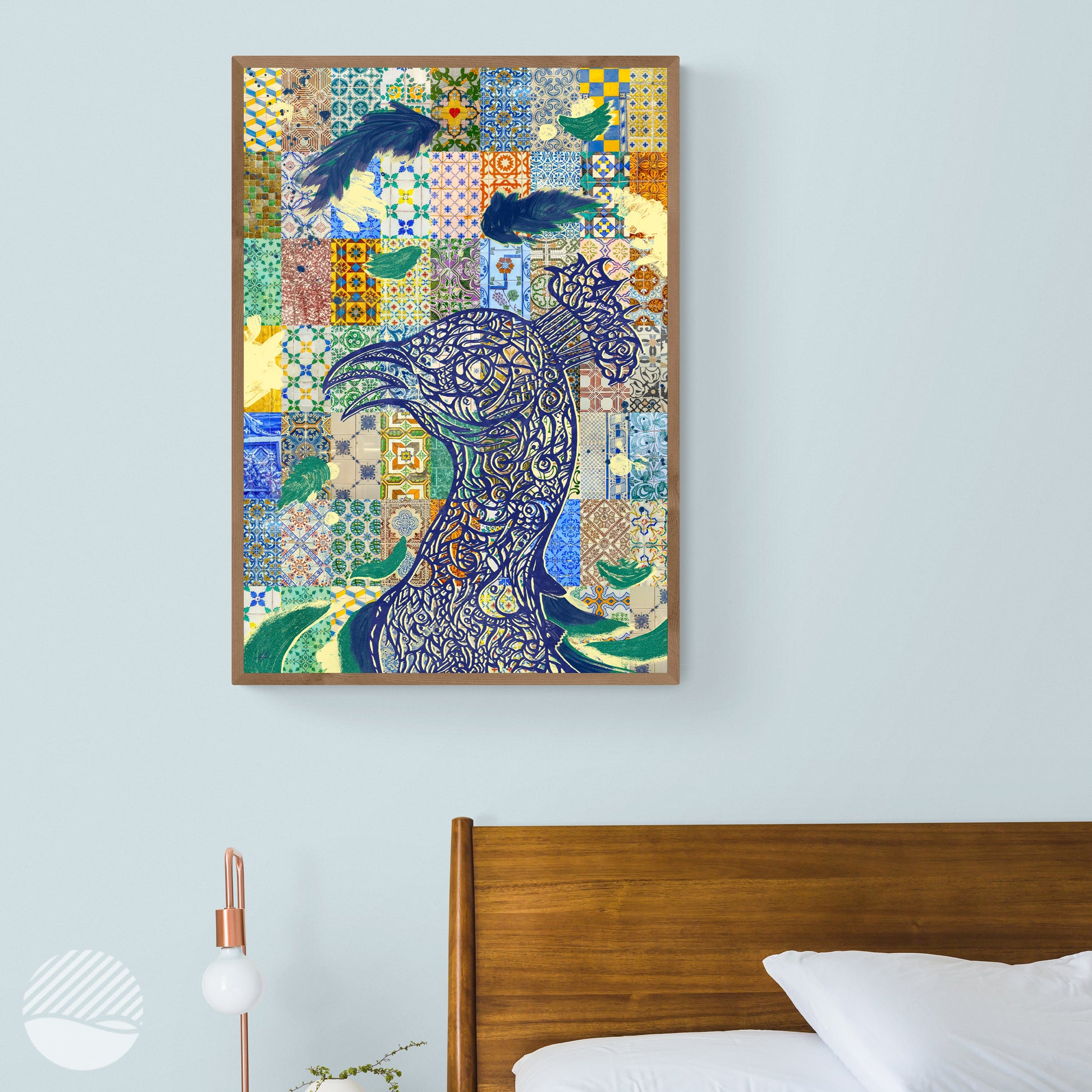 Prominent Peacock by Alan Pedersen - Alantherock - day edition in bedroom