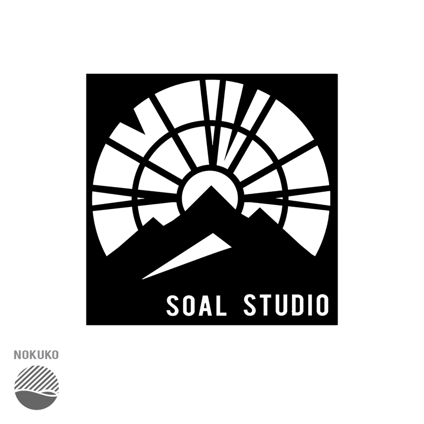 SOAL Studio Logo - Black, white, colours gif edition