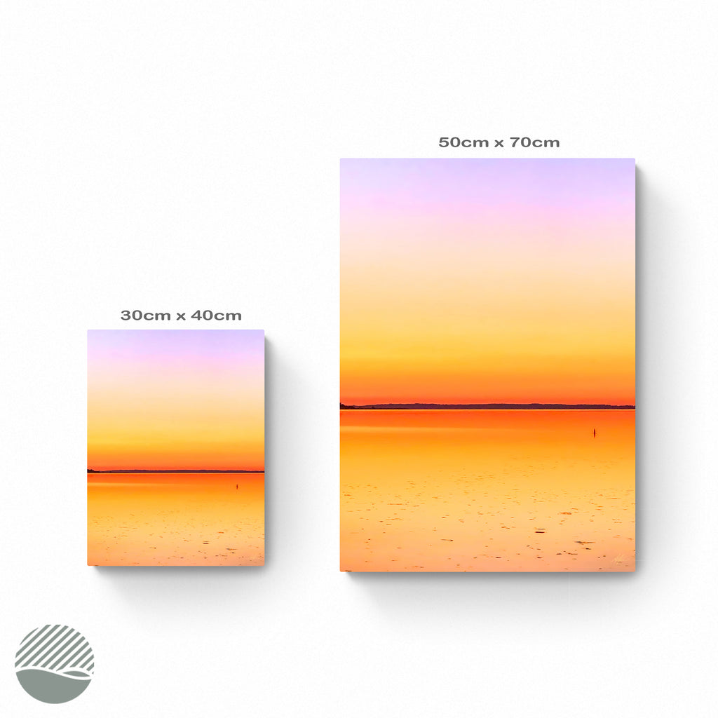 Available sizes of Sunset Reflection by Alan Pedersen (Alantherock)
