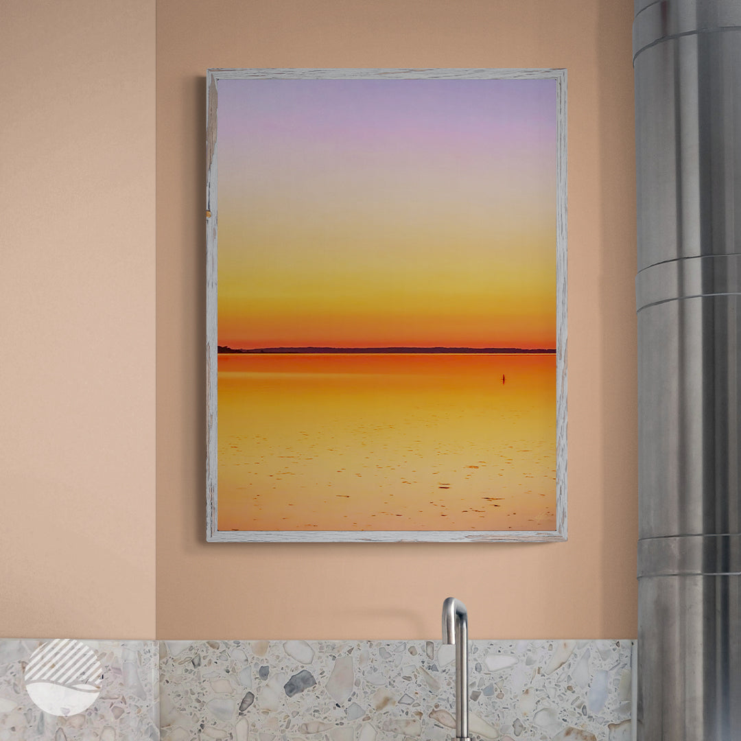 Sunset Reflection Art Photo Print by Alan Pedersen - Alanytherock - Kitchen mockup settings