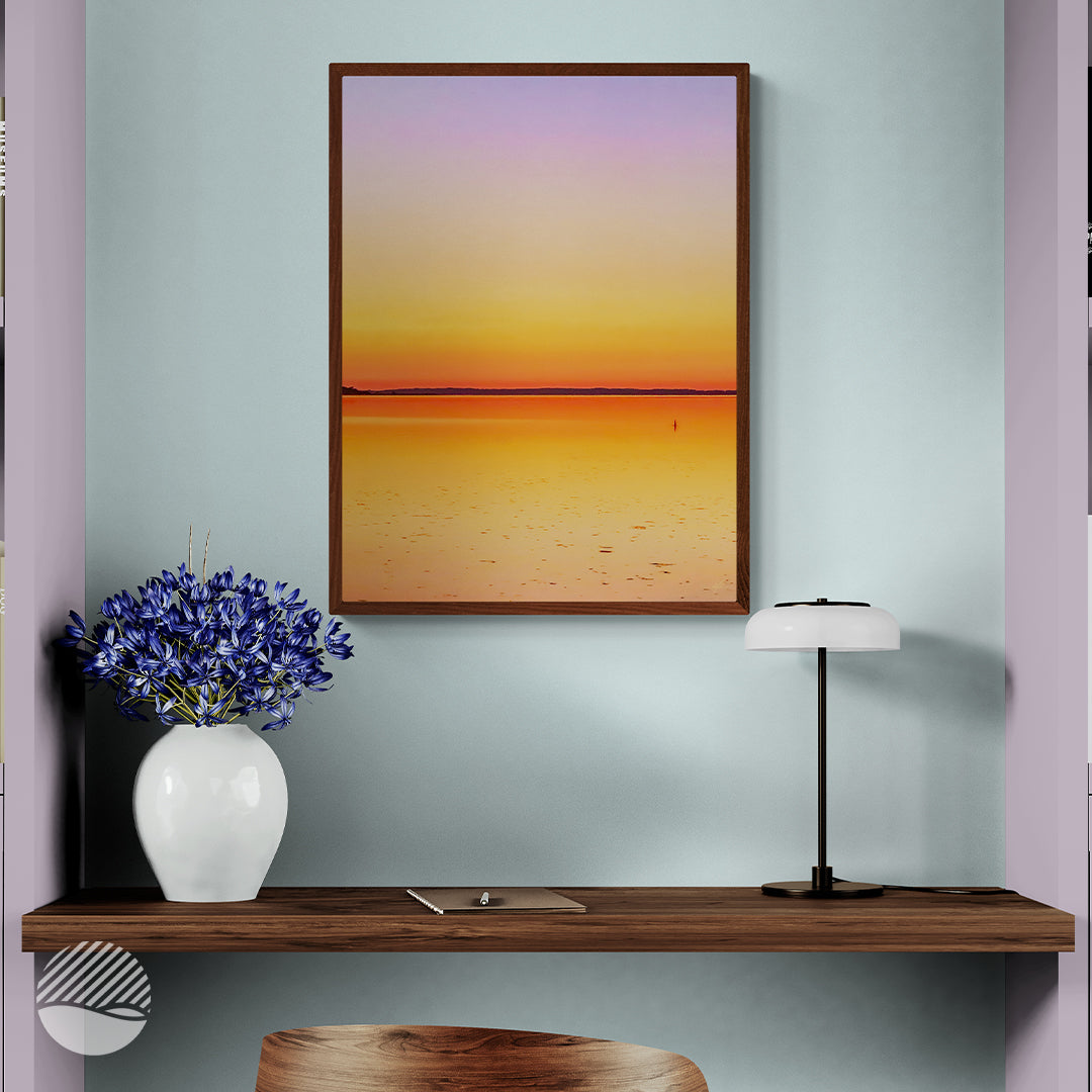 Sunset Reflection Art Photo Print by Alan Pedersen - Alanytherock - Home Office mockup settings