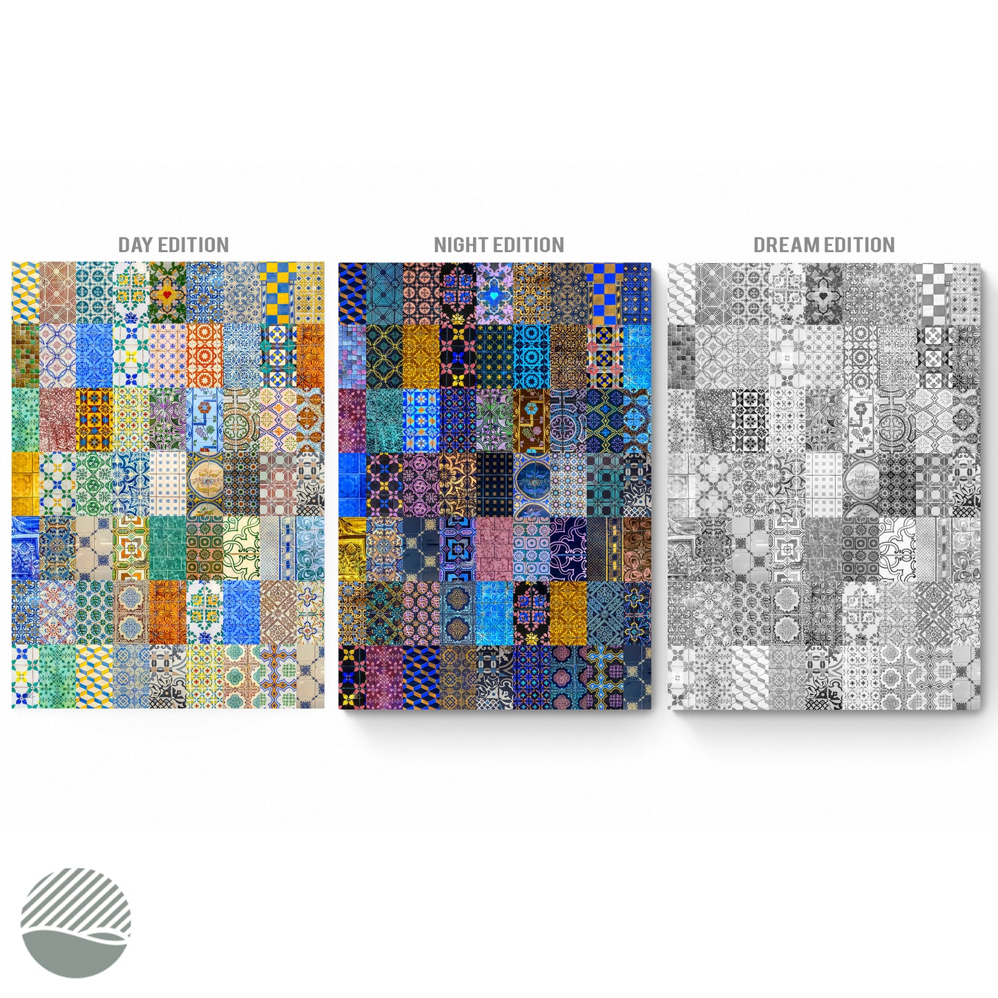 Tiles of Lisboa by Alantherock in all edition to choose side by side
