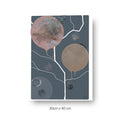 NOKUKO - art - Alan Pedersen - ALANTHEROCK - Finding paths - blue -30cmx40cm print