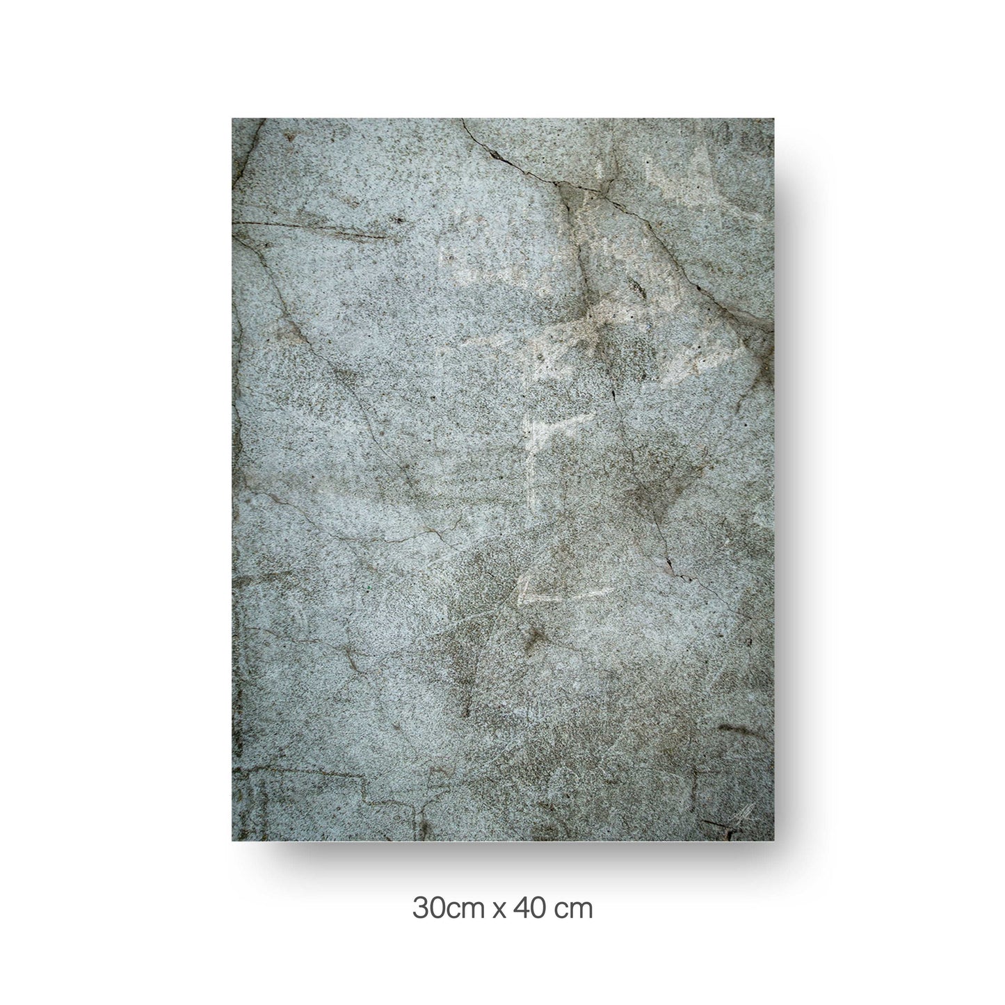 NOKUKO - photo- Alan Pedersen - ALANTHEROCK - Concrete Cracks - 30cmx40cm - print