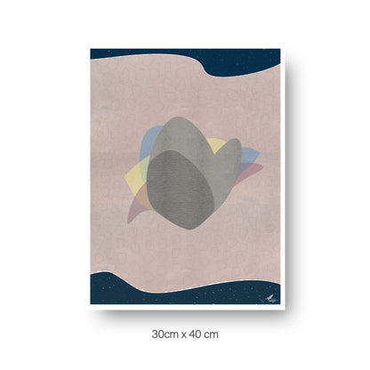 NOKUKO - Art - Alan Pedersen - ALANTHEROCK - Vibrant solidity - Limited edition - 30cmx40cm print