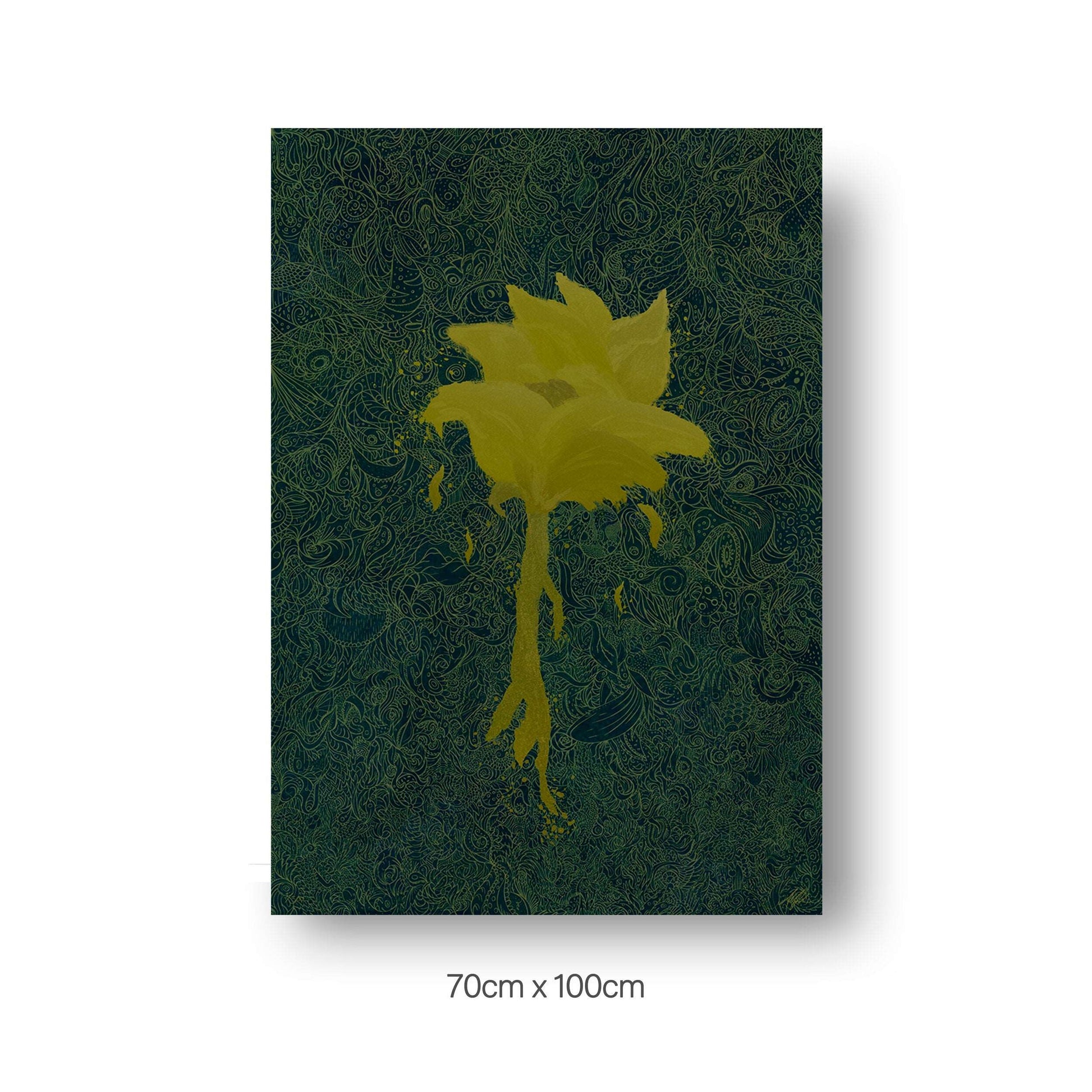 NOKUKO - Art - Alan Pedersen - ALANTHEROCK - Trust - Listen to me, myself - Limited edition - Golden confident - 70cmx100cm print 