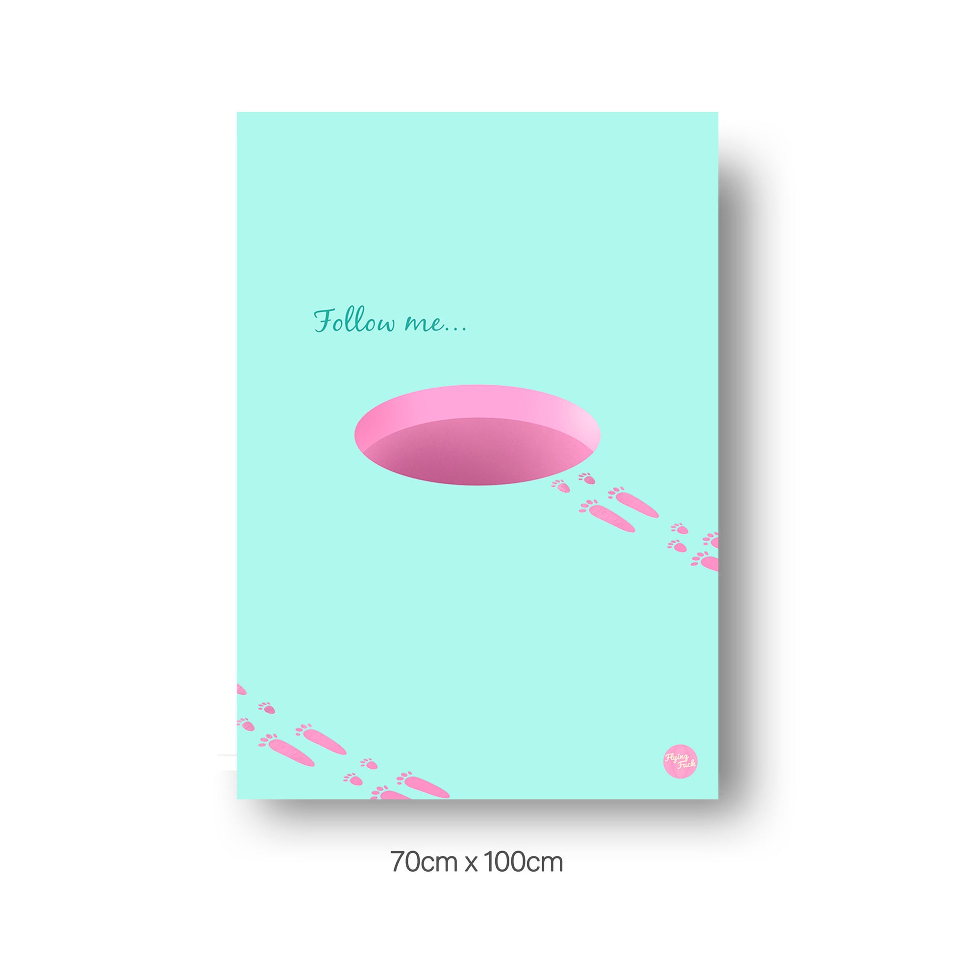 NOKUKO - art - Flying Fuck - Follow me - 70cmx100cm print