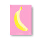 NOKUKO - art - Flying Fuck - It's a banana - Pink Yellow print