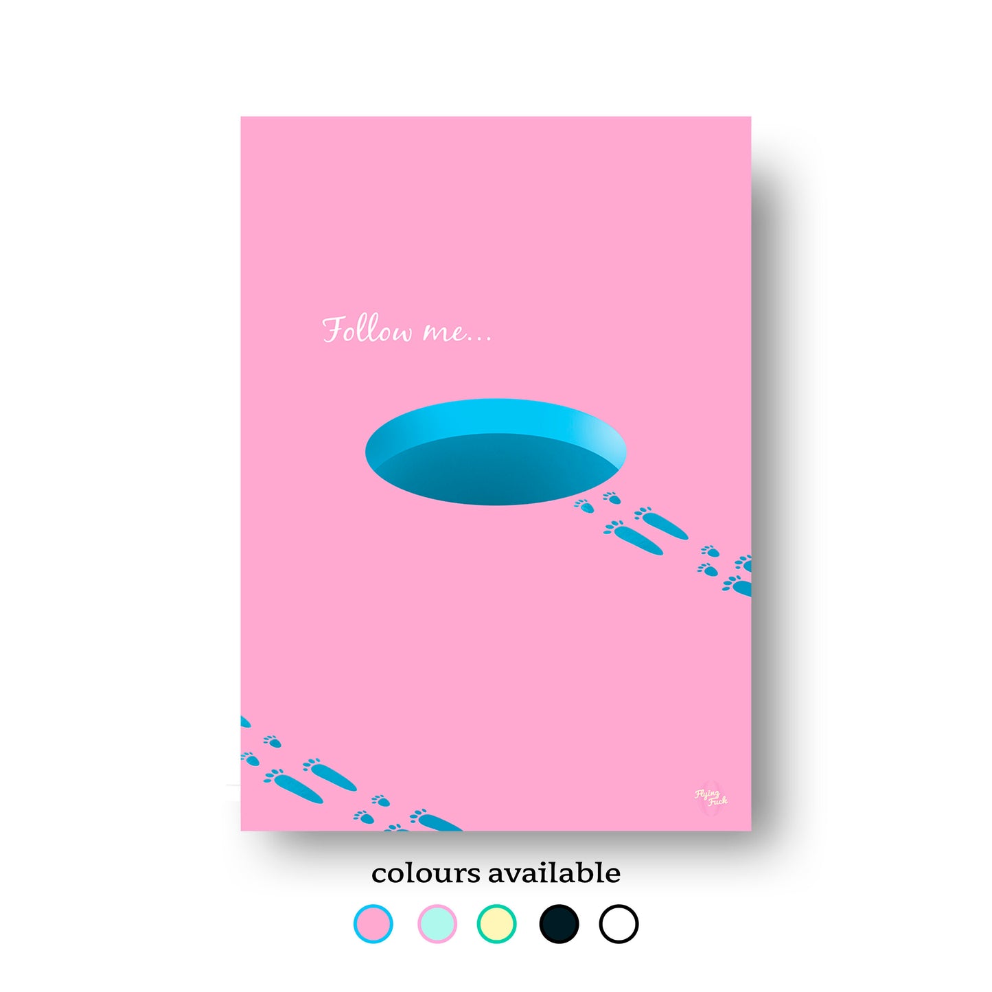 NOKUKO - art - Flying Fuck - Follow me - all colours available