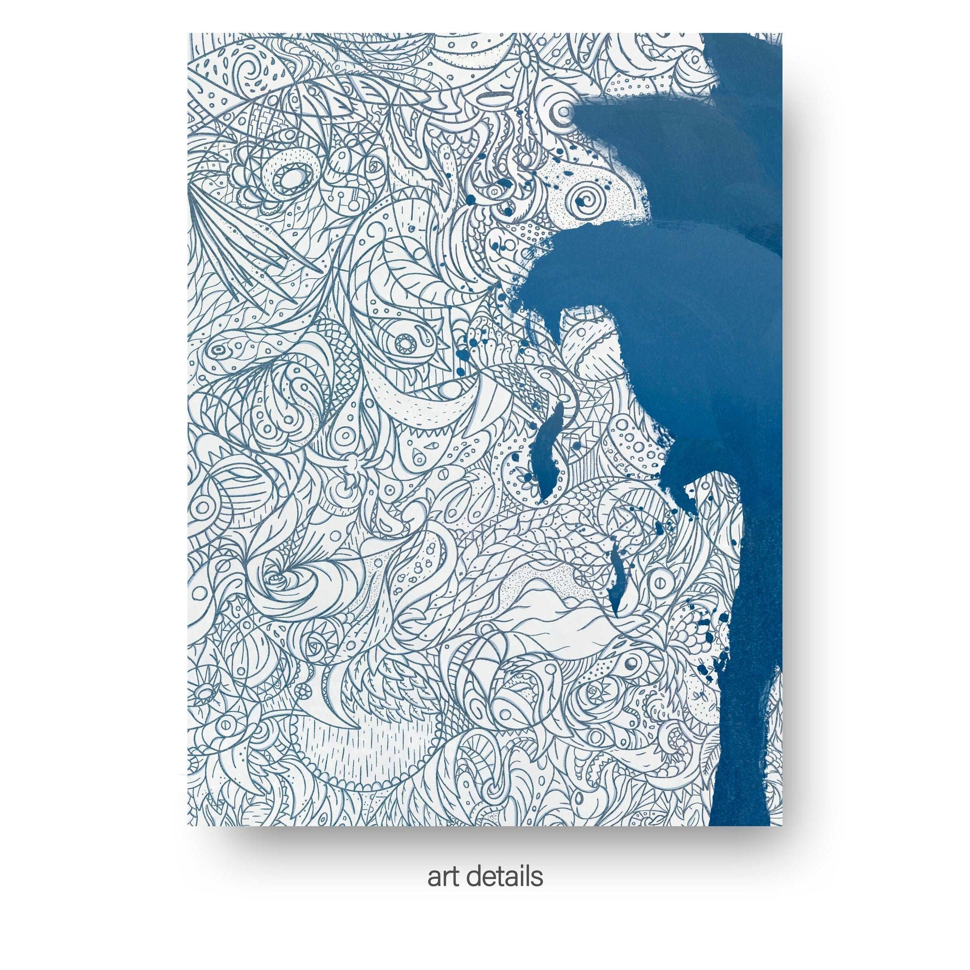 NOKUKO - Art - Alan Pedersen - ALANTHEROCK - Trust - Listen to me, myself - Limited edition - Noble blue - art details