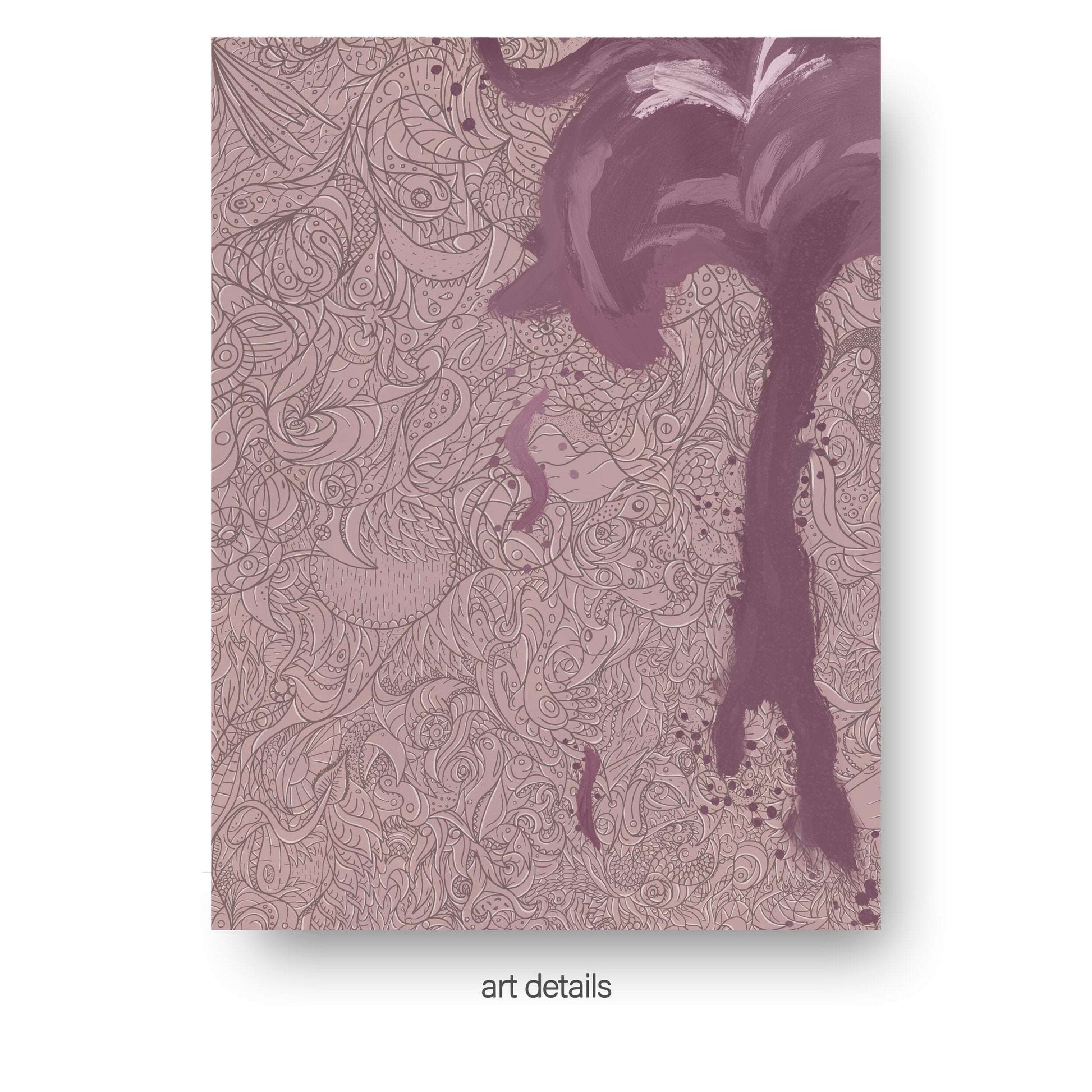 NOKUKO - Art - Alan Pedersen - ALANTHEROCK - Recognition - Listen to myself - limited edition - Purple reflection - art details