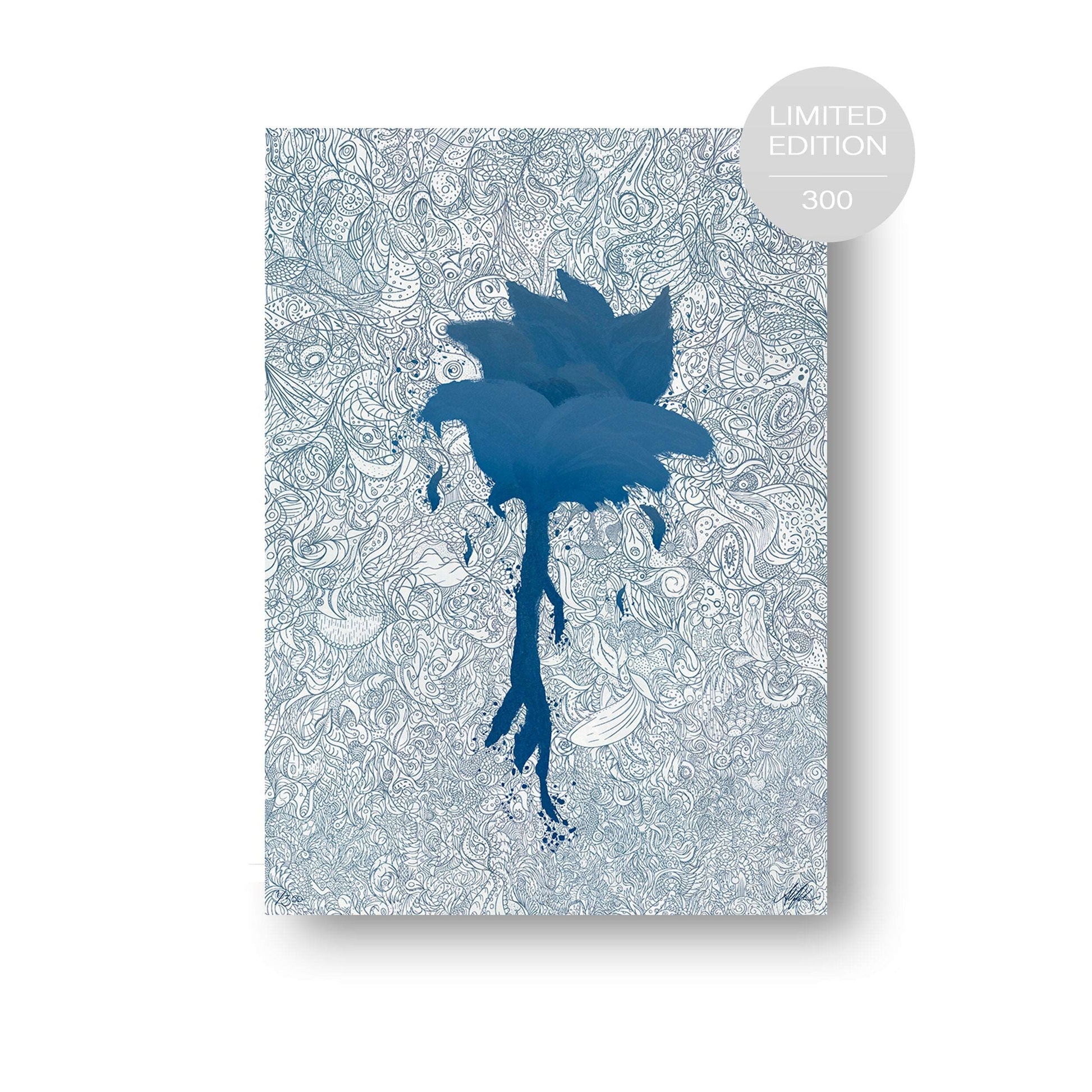 NOKUKO - Art - Alan Pedersen - ALANTHEROCK - Trust - Listen to me, myself - Limited edition 300 - Noble blue - print