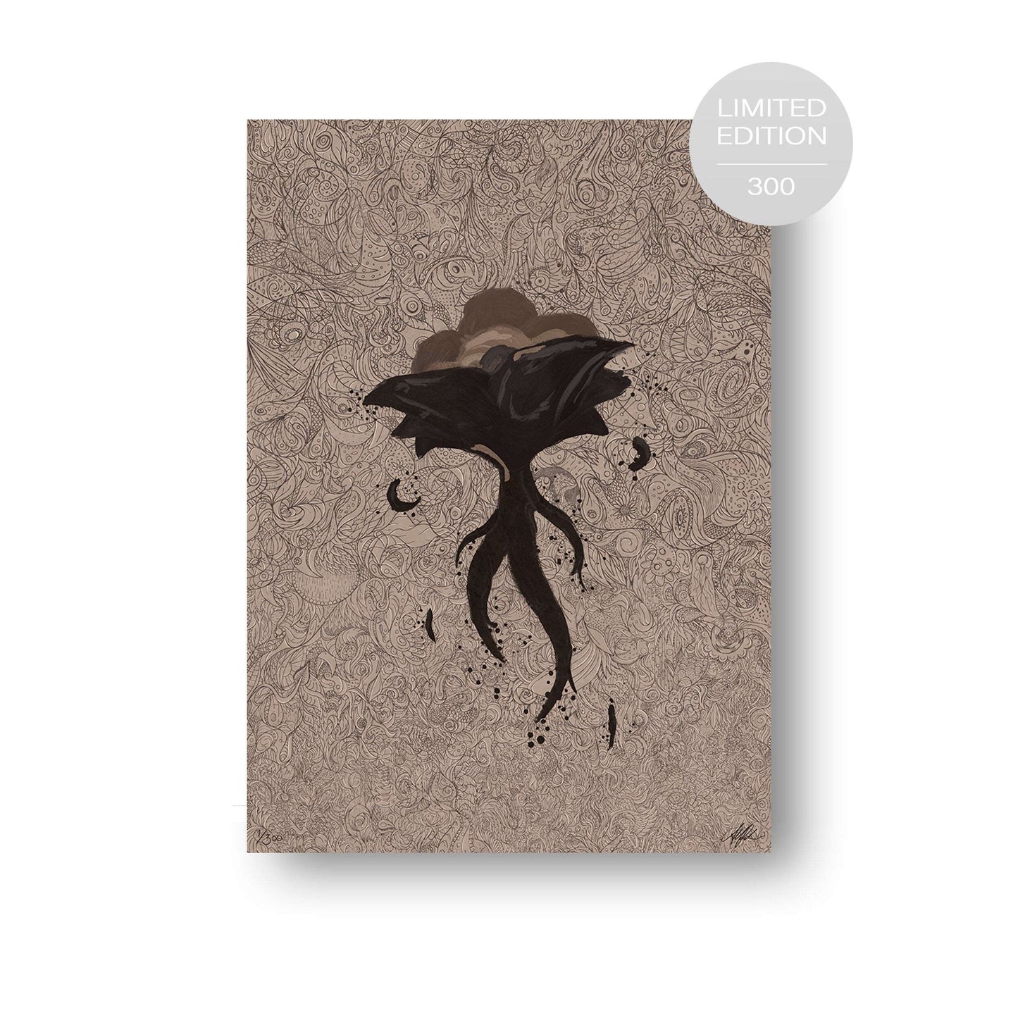 NOKUKO - art - Alan Pedersen - ALANTHEROCK - Limited edition - Grow - listen to you  - Flowering Hazel -  limited edition 300 print
