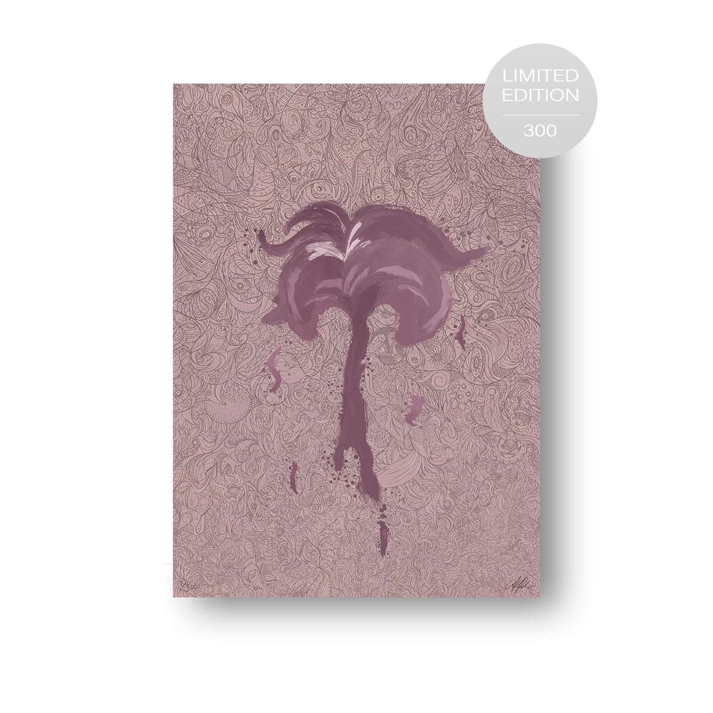 NOKUKO - Art - Alan Pedersen - ALANTHEROCK - Recognition - Listen to myself - limited edition 300 - purple reflection print