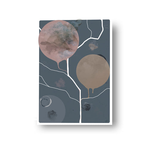 NOKUKO - art - Alan Pedersen - Alantherock - Finding paths - blue - print