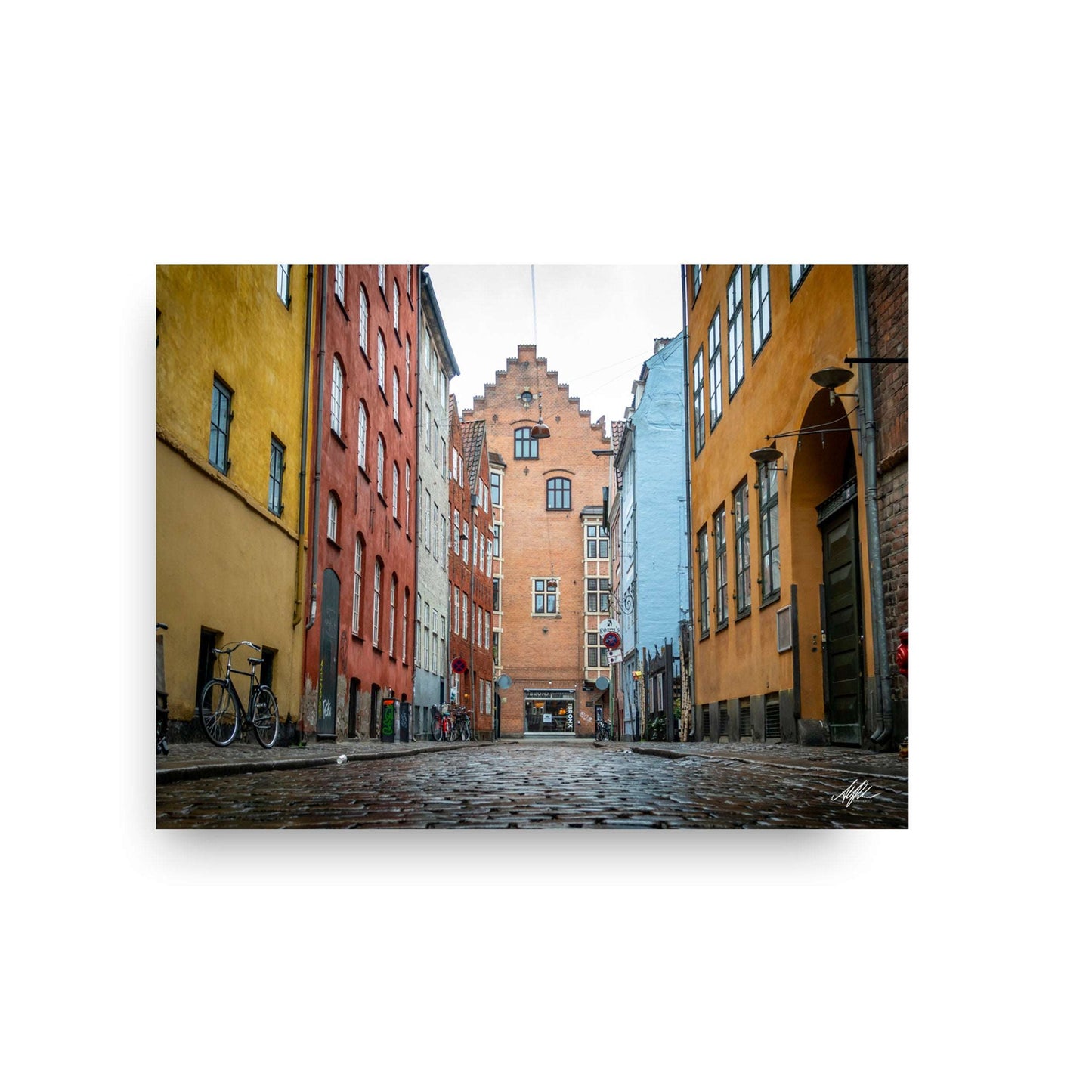 NOKUKO - photo - Alan Pedersen - ALANTHEROCK - Narrow streets of Copenhagen - print