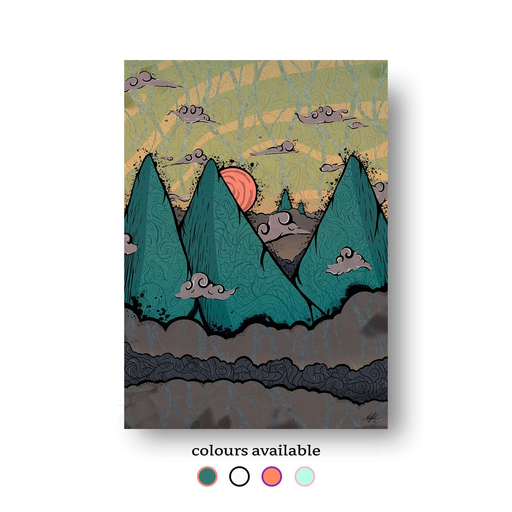 NOKUKO - Art - Alan Pedersen - ALANTHEROCK - Unexplored horizon - Limited edition - colours available