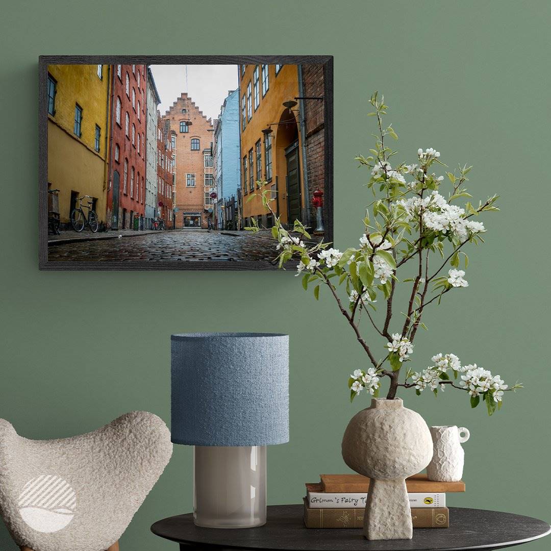NOKUKO - photo - Alan Pedersen - ALANTHEROCK - Narrow streets of Copenhagen - mockup Livingroom