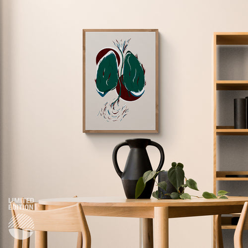 NOKUKO - art - Alan Pedersen - Alantherock - Breathless - limited edition - mockup front