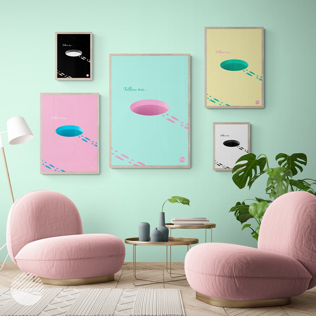 NOKUKO - art - Flying Fuck - Follow me - mockup front