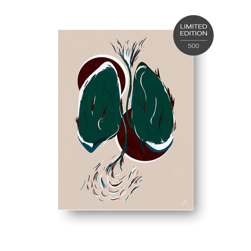 NOKUKO - art - Alan Pedersen - Alantherock - Breathless - limited edition 500 - print