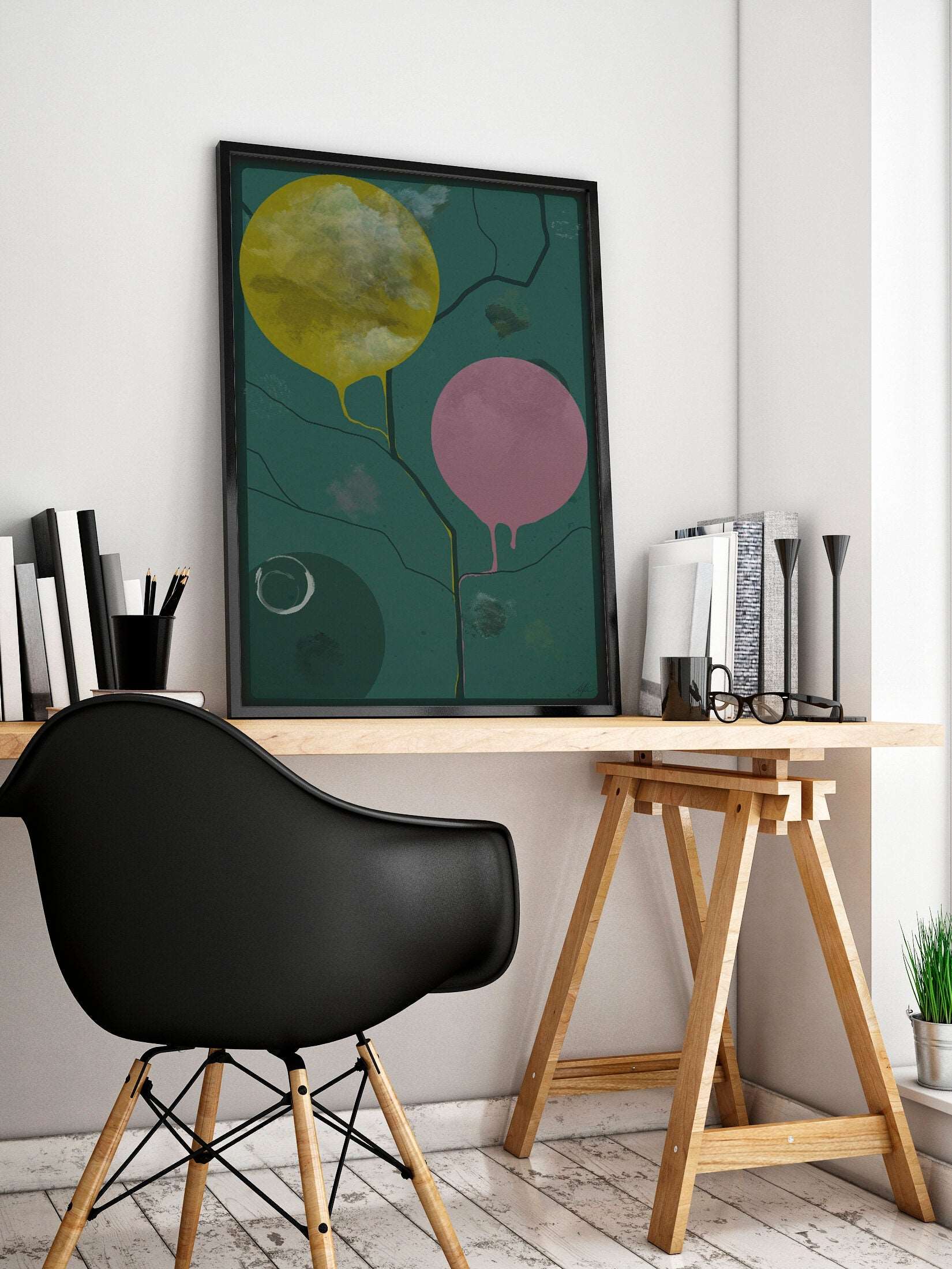 NOKUKO - art - Alan Pedersen - ALANTHEROCK - Finding paths - Dark Green - mockup 2