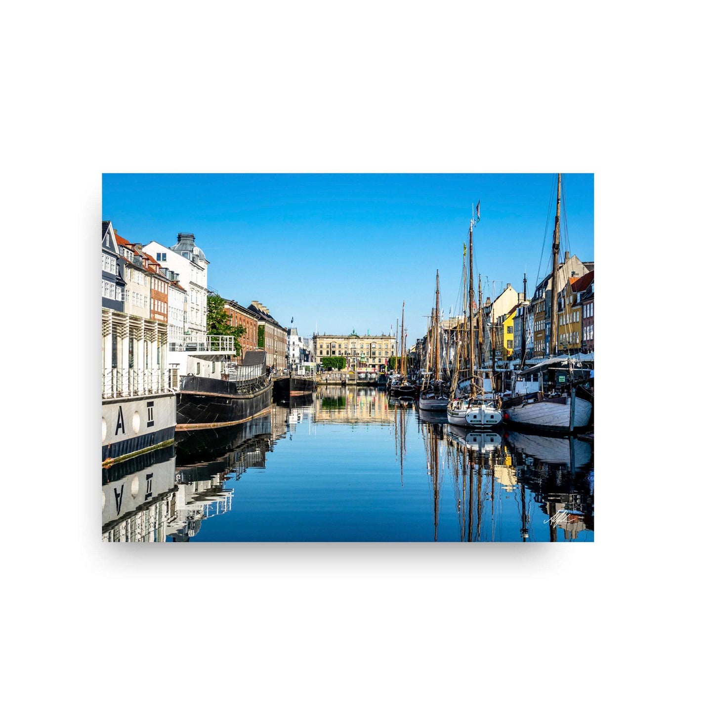 NOKUKO - Photo - Alan Pedersen - ALANTHEROCK - Summer Morning in Nyhavn, Copenhagen - print