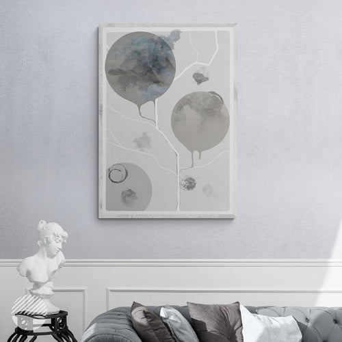 NOKUKO - art - Alan Pedersen - Alantherock - Finding paths - Grey - mockup front