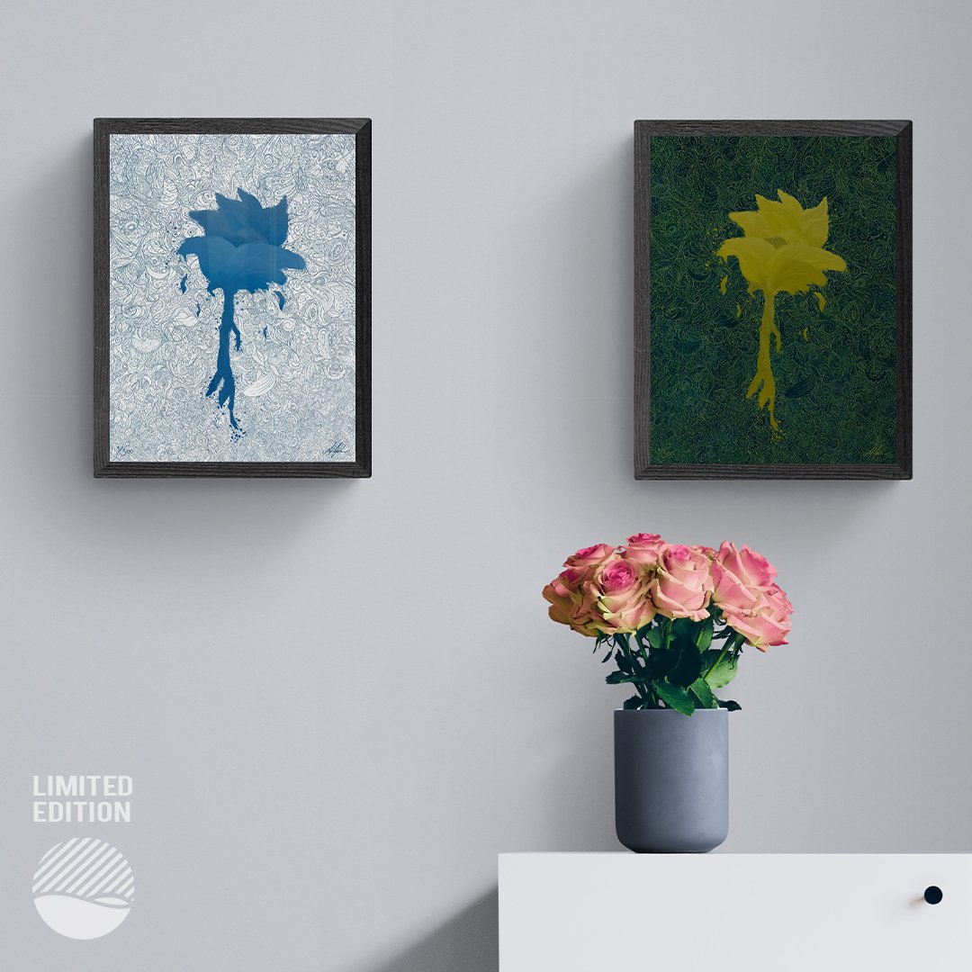 NOKUKO - Art - Alan Pedersen - ALANTHEROCK - Trust - Listen to me, myself - Limited edition - mockup livingroom